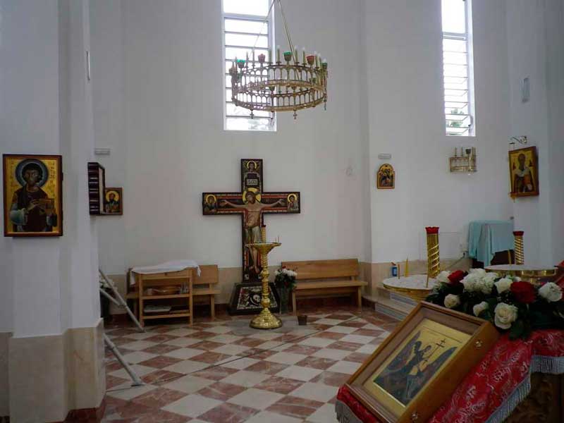 Interior Iglesia ortodoxa Rusa en Hortaleza Madrid